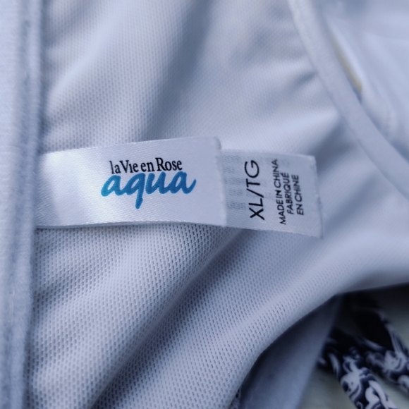 La Vie en Rose floral print push-up bandeau bikini - Picture 5 of 5